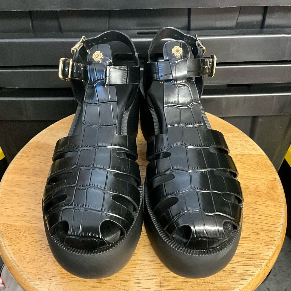 Fisher Strappy Slingback Lug Platform Sandals - Picture 2 of 5